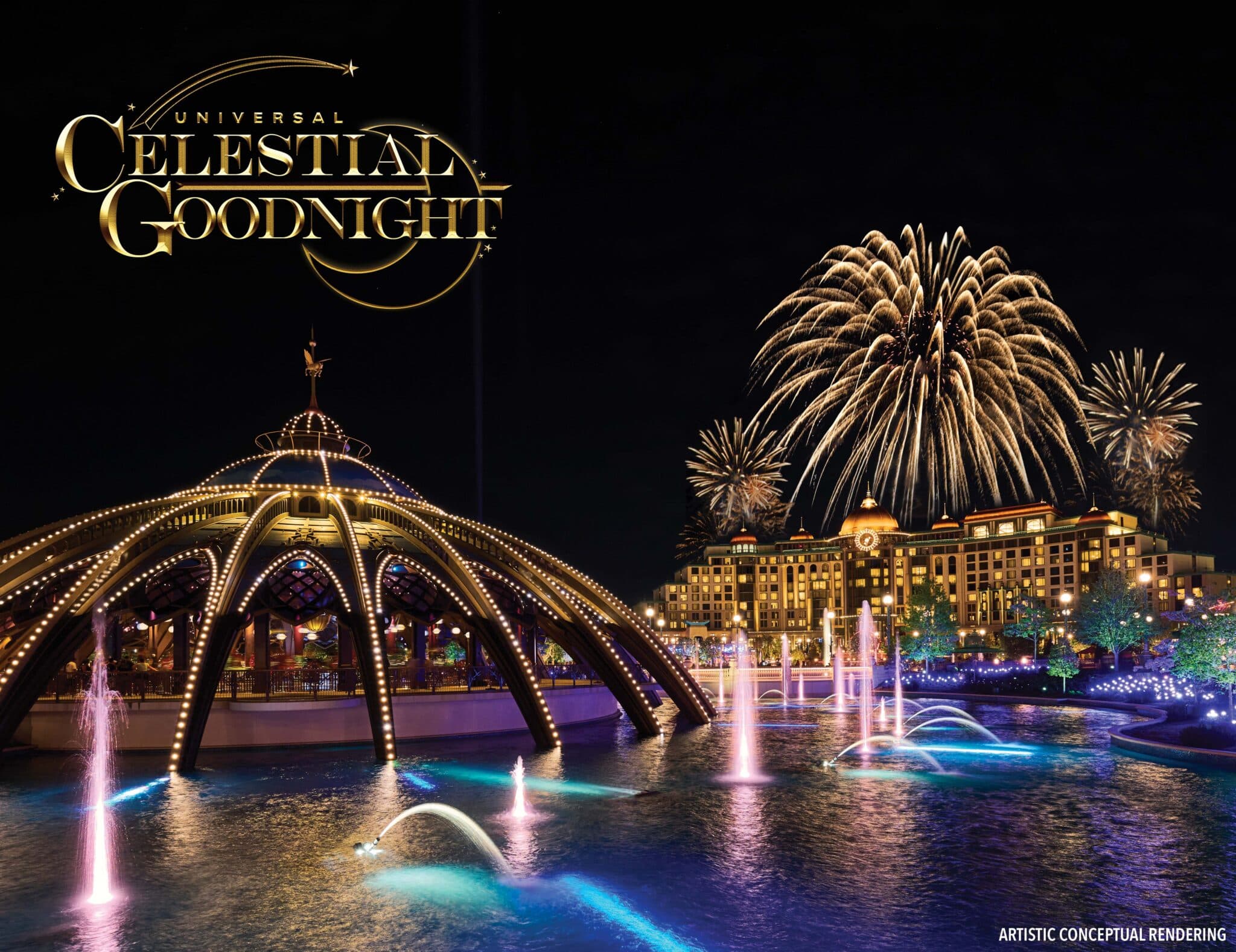 Epic Universe nighttime spectacular ‘Universal Celestial Goodnight’ is gaining traction on social media